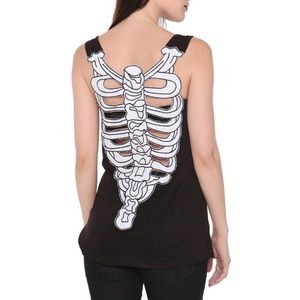 HOT TOPIC 💀Skeleton Tank💀